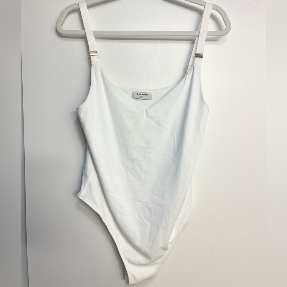 Aritzia Babaton Contour Adjustable Strap Bodysuit withh Gold Hardware